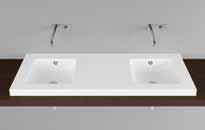 x 14 cm  Doppelwaschtisch Double basin Wandwaschtisch Wall mounted washbasin 140 x 53 x 14 cm