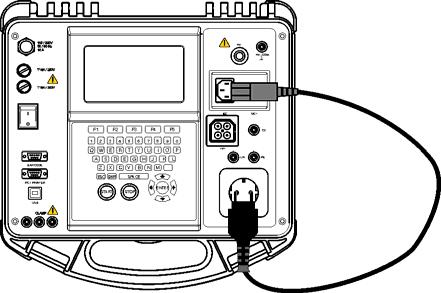 Messungen im PAT-Prüfmodus Prüfparameter für den Polaritätstest TEST Art des Polaritätstests [normal, aktiv] Prüfstromkreis für die Polaritätsprüfung Polaritätsprüfung einer IEC-Anschlussschnur