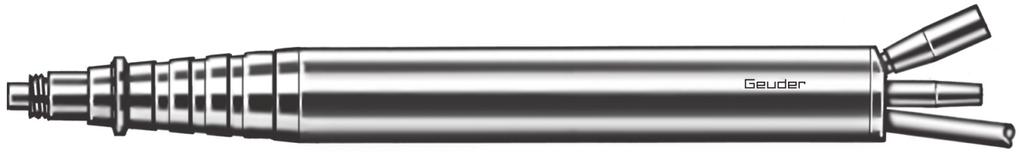 ULTRASCHALLHANDGRIFF ERGO-LIGHT für Megatron S Geräteserie Durchmesser 13 mm Länge 135 mm, Gewicht 37 g großer Stecker ULTRASONIC HANDPIECE ERGO-LIGHT for MEGATRON S systems diameter 13 mm length 135