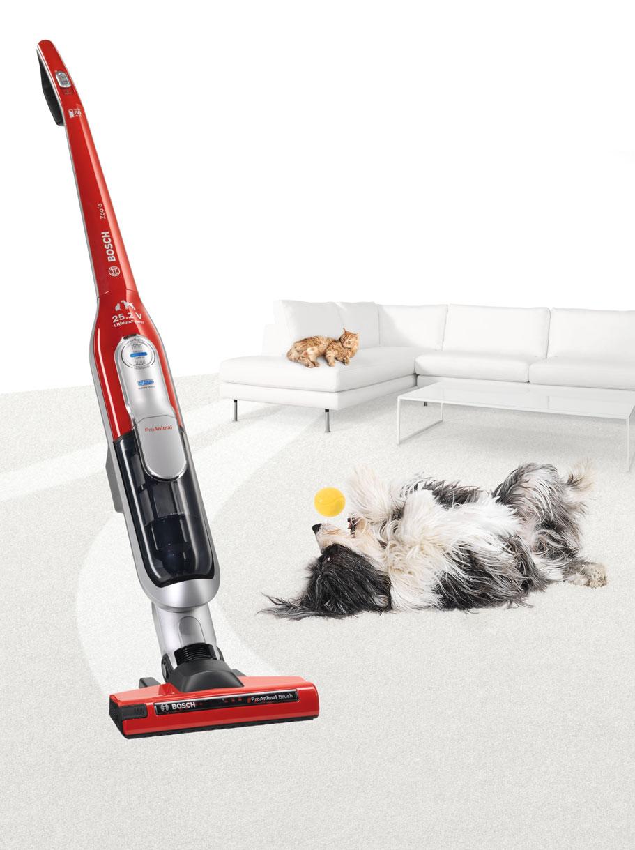 32 Bodenpflege Bodenpflege 33 Für Tierliebhaber: Saugt 30% schneller. Ohne Kabel. Unser kabelloser Staubsauger von Bosch.