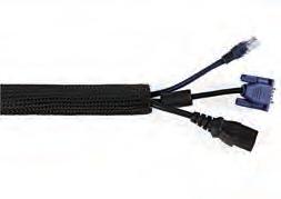 Bündelung und Führung der Kabel bis zu einem Durchmesser von 4 cm.