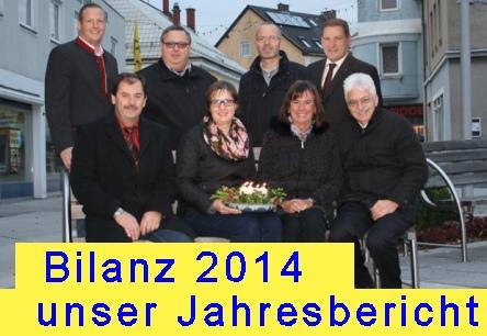 Bilanz 2014- unser Jahresbericht Liebe Hainfelder und Hainfelderinnen!