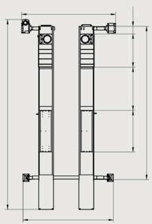 (RAV4506) 286 (RAV4508) Piani oscillanti posteriori a bassissimo attrito, con bloccaggio manuale in posizione centrata e movimenti di