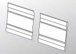 74 Schubladenunterteilungen Universalschiene Systemhöhe 100 mm aus Aluminium, eloxiert verwendbar mit
