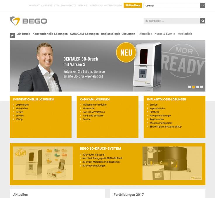 Informationen rund um unsere Lösungsvielfalt erhalten Sie auch im Internet unter: www.bego.