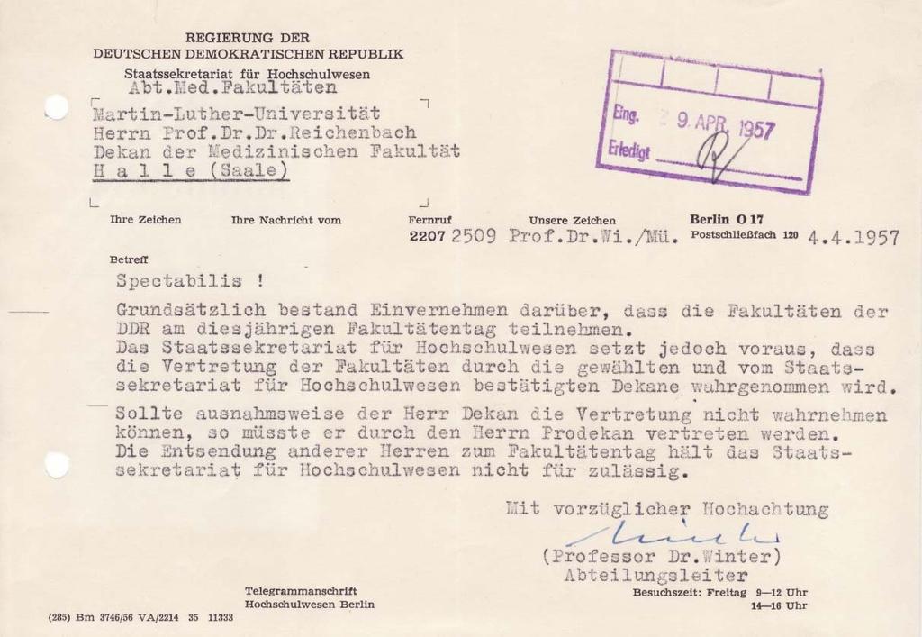 Der MFT nach dem Zweiten Weltkrieg 1957 in Freiburg: Neben Gemeinsamem MFT zusätzlich Gründung Westdeutscher MFT Das