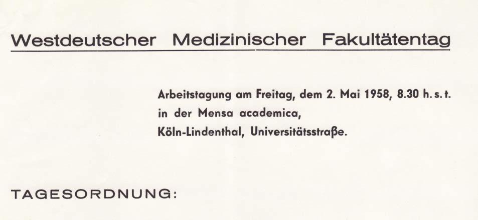 statt Mitteilung Eduard Winters (1896 1982), Rektor der Universität