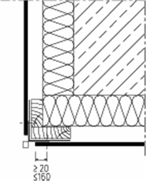 Standarddetails: Schrauben auf Holz UK Gebäudeaußenecke Einfache Ausbildung mit vertikaler Traglatte