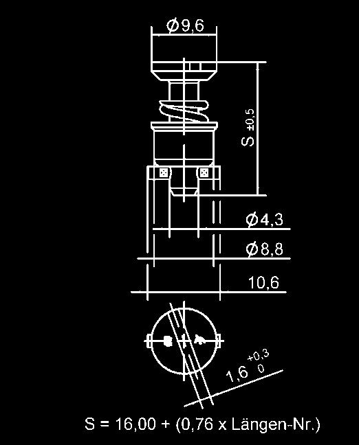 Serie D4002 Verschlusszapfen Produkt Darstellung Werkstoff/Oberfläche C Schlitzkopf