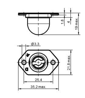 Serie D4002 Haltenocken Produkt Darstellung Werkstoff/Oberfläche C Typ 2 Radialspiel bis 0,75 mm