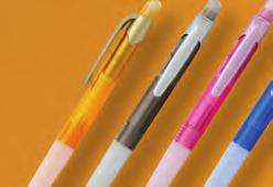 colours, grip and clip in white colour - daily use, refi ll=x- 20 (ADH1988) AEF1823, AED1825, AEF1824, AEH1822 - Kugelschreiber aus Plastik, durchsichtiger Schaft in