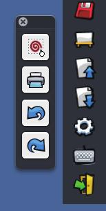 Editier-Symbolleiste Bildschirmtastatur Wählen Sie das Symbol, um die nachfolgende Bildschirmtastatur anzuzeigen. Im Maus-Modus kann Text in ein Dokument geschrieben werden.