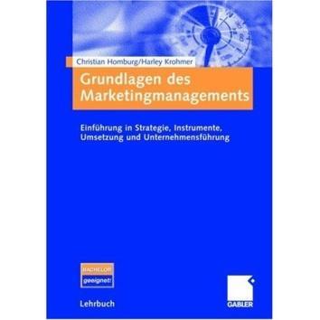 Literatur der Veranstaltung Marketing Pflichtliteratur Homburg, Ch., Krohmer, H.