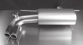 Sport exhaust system L/R consisting of: 084512 0500 Sportschalldämpfer für Links/Rechts-Anlage (ohne Endrohre) Sport exhaust for L/R system (without tail pipes) 086012 1604 Endrohr-Set li/re je 2