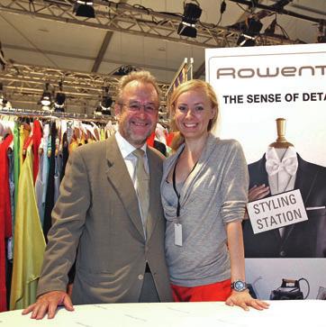Rowentas mobile Liberty Pressing fand auf der Fashion Week bei Designerin Irene Luft im Juli in Berlin viel Beachtung.