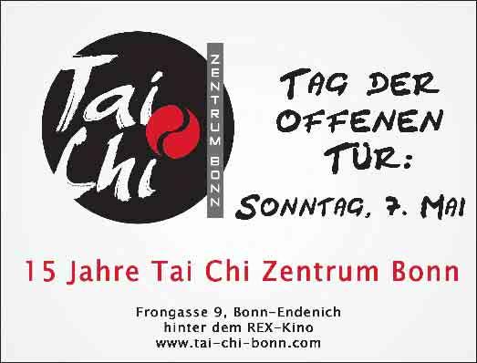 Mit Tai Chi und Qigong zur natürlichen Balance Tag der Offenen Tür im Tai Chi Zentrum Bonn am 7. Mai Auch Workshops zu Tai Chi mit Säbel und Schwert werden angeboten Endenich.