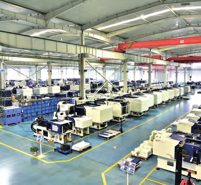 Derzeit wird die Werksfläche auf 300.000 m² erweitert, die Output-Kapazität auf ca. 10.000 Maschinen jährlich.