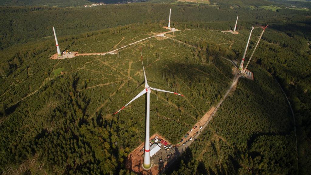Windpark Rohrberg - Luftaufnahme aus