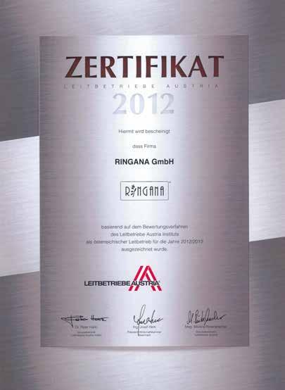 Leitbetriebe Austria 2012 Leitbetriebe Austria ist ein unabhängiges, branchenübergreifendes Wirtschaftsnetzwerk, das die vorbildhaften Unternehmen der