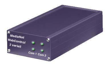 WebControl-Modul 12 I/O Kanäle WebControl Modul mit 12 universell programmierbaren Einund Ausgangskanälen.