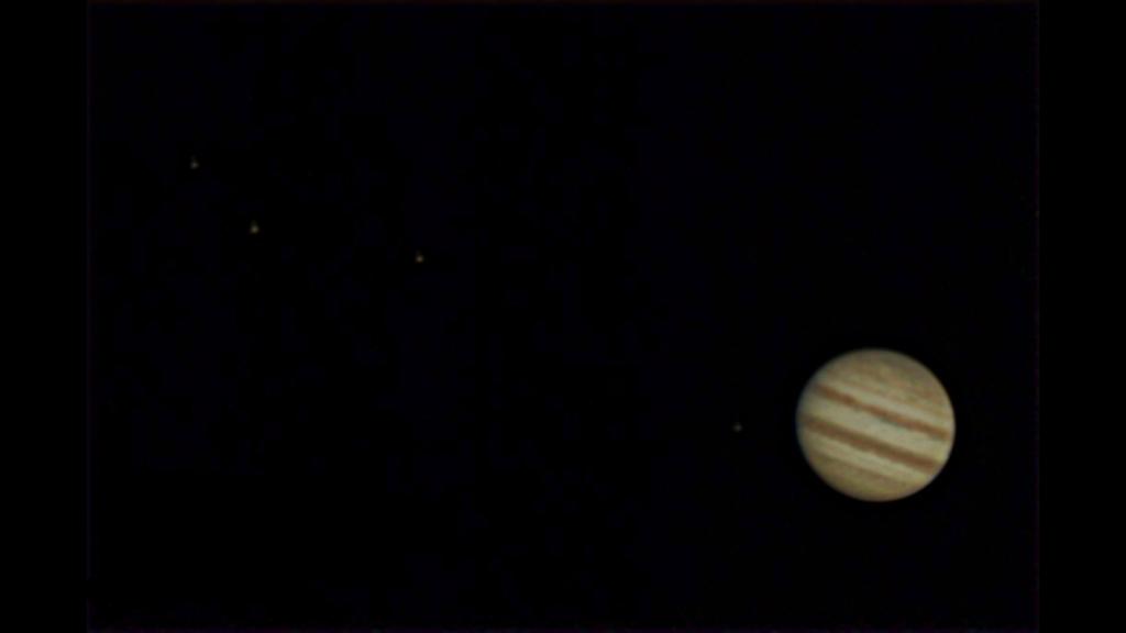 Europa Ganymed Io Kallisto Titel: Jupiter mit den vier Galileischen Monden Foto: Klaus Weinhold Datum: 13.04.