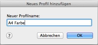 Profil (für Mac OS Benutzer) 4.