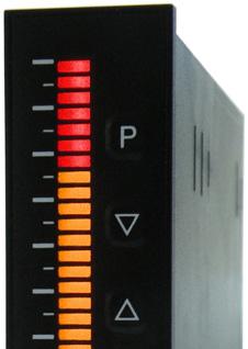 Technische Zeichnung MB3 3-stelliges digitales Einbauinstrument 96x24 mit Bargraph Gleichspannungs-/Gleichstromsignale 300 VDC, 1 ADC rote Anzeige von -199 999 Digits (optional grüne Anzeige)