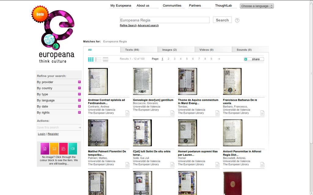 Europeana - Search result