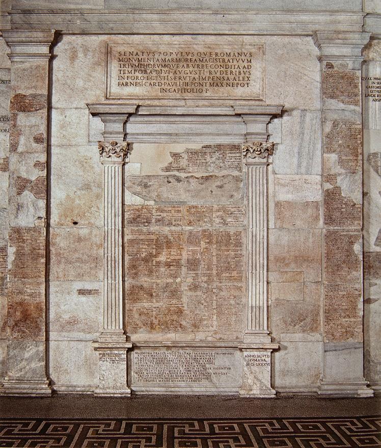 Bogen der Fasti Consulares und Triumphales - Arco di