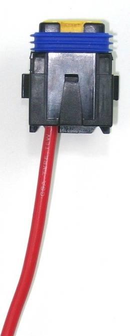 1,5-2,5 mm² Sicherungshalter / Fuse holder Plusleitung (rot) 8 mm