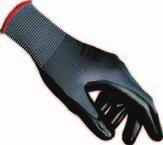 Montage/PA/Nitril Mapa Ultrane 553 Nitril Schutzhandschuhe aus grauem Polyamid, Handteller und Finger glatt beschichtet mit schwarzem Nitril, öl- und fettbeständig, hervorragendes Tastempfinden und