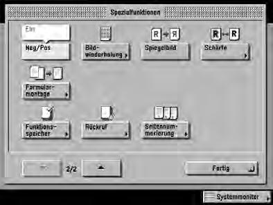 2Weiterführende Funktionen Das Umkehren von schwarzen und weißen Bereichen (Neg/Pos) In dieser Funktion können Sie die schwarzen und weißen Bereiche auf der Kopie umkehren.