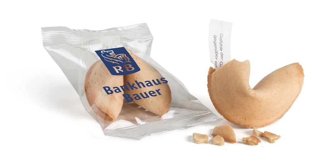 048 GLÜCKSKEKS Popcorn Der beliebte Keks mit Spruchbanner verpackt