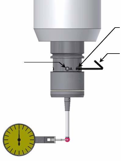 Messtaster ausrichten und kalibrieren Um genaue Messungen durchführen zu können, muss der Messtaster kalibriert werden.
