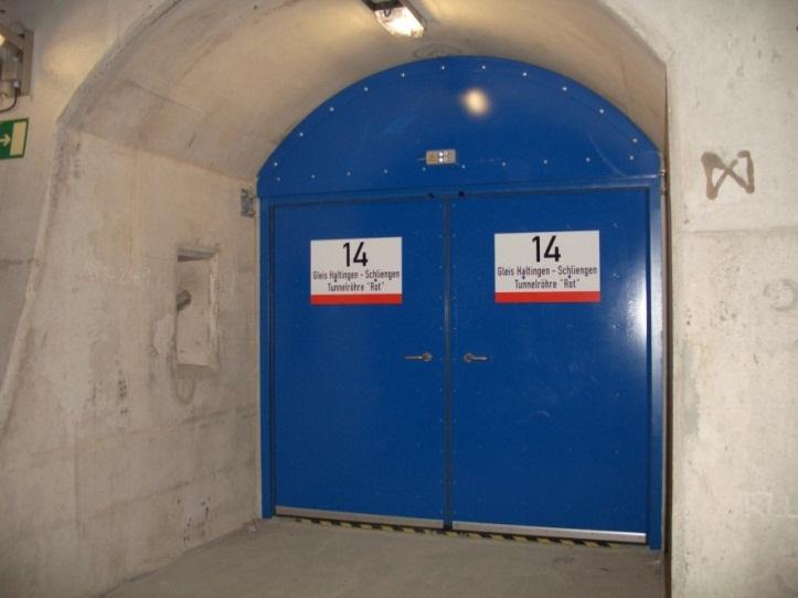 Der Abschnitt im Detail: Tunnelsicherheit Bauliche Maßnahmen Eingleisige Tunnelröhren Breite Fluchtwege