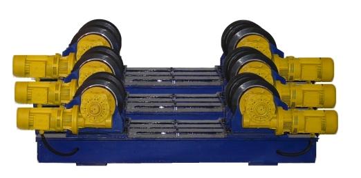 Rollenböcke und Behälterdrehvorrichtungen 4 Rollenböcke mit Lochbild & Spindelverstellung Die Behälterdrehvorrichtungen der KT / JT - Baureihe sind erhältlich für Belastungen von 1t bis 2000t.