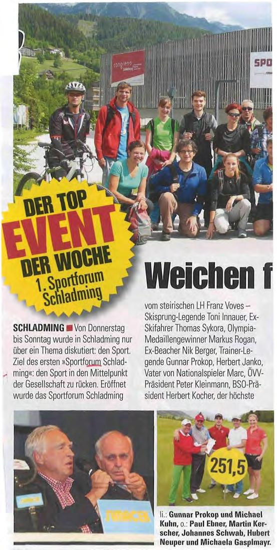 Sport Woche Österreichs größte Sportzeitschrift Wien, am 02.06.2015, Nr: 23, 51x/Jahr, Seite: _ Druckauflage: 46 080, Größe: 100%, easyapq: _ Auftr.