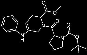 Experimenteller Teil 43 2.2 mmol (509 mg) N-tBoc-L-Leucin, 2.7 mmol (499 mg) 2,3,4,9-tetrahydro-Hpyrido[3,4-b]indole-3-carbonsäuremethylester-HCl 3, 6.4 mmol (827 mg) DIPEA und 2.