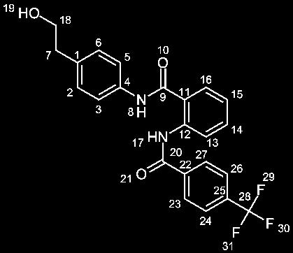 Experimenteller Teil 279 230 (N-(4-(2-Hydroxyethyl)-phenyl)-2-(4-(trifluoromethyl)-benzamido)-benzamid) 0.