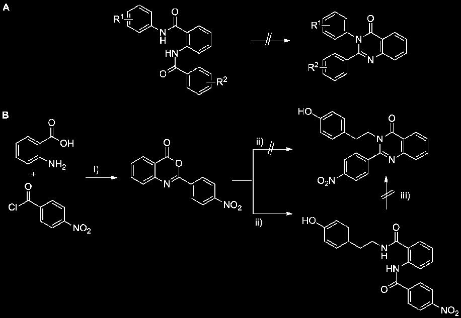 74 Projekt C: Synthese neuartiger disubstituierter Anthranilsäure-Derivate Chinazolinone zu synthetisieren. Wang et al. publizierten duale P-gp- und MRP-Inhibitoren mit dieser Grundstruktur [87].