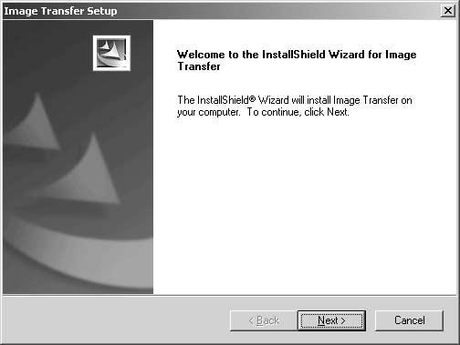 Installieren von Image Transfer Sie können die Software Image Transfer (Bildübertragung) verwenden, um Bilder automatisch auf den Computer zu