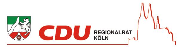 An den Vorsitzenden des Regionalrates des Regierungsbezirkes Köln Herrn Rainer Deppe MdL Fraktionsvorsitzender Stefan Götz, CDU Tel.