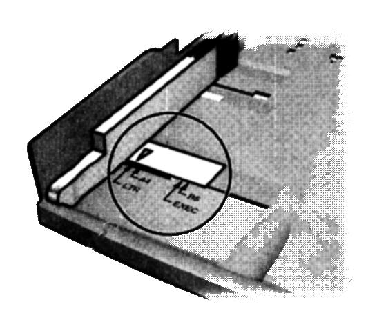 Papierformat einstellen Wenn Sie Papier in einem anderen Format in das Papierfach einlegen, müssen die drei