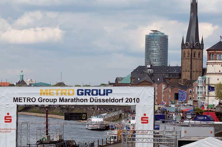 Unterstützung des METRO Group Marathon Düsseldorf, 02. Mai 2010.