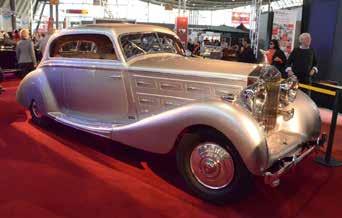 Auf dem Designer- Stand brillierte dieses Mercedes Concept-Car Ein bildschöner Bugatti Typ 57 Stelvio mit Vanvooren-Karosse von 1935 Star war natürlich der