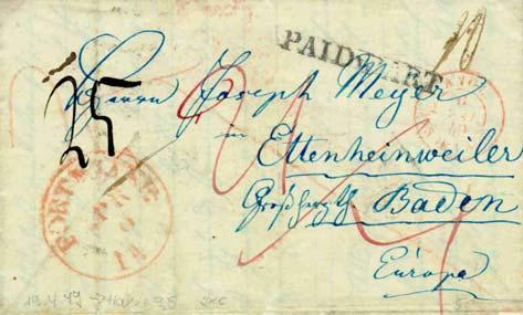 Briefe aus den USA nach Ettenheim 1848.10.