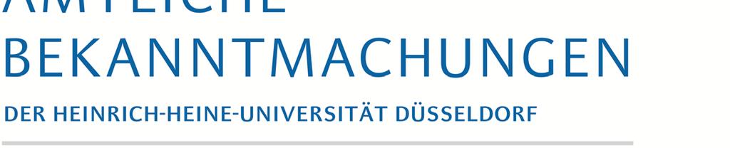 NR. 38 2017 6. September 2017 INHALT SEITE Vierte Ordnung zur Änderung der Prüfungsordnung für den Bachelorstudiengang Betriebswirtschaftslehre an der Heinrich-Heine-Universität Düsseldorf vom 27.07.