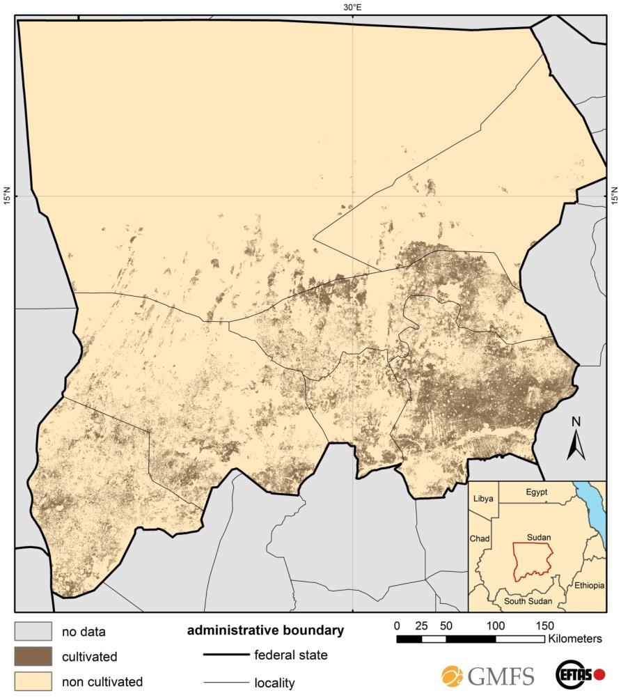 6 Hintergrund Landwirtschaft im Sudan Niederschlagsgradient spiegelt sich