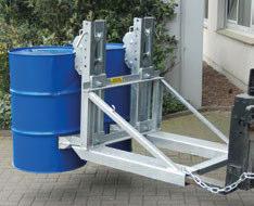 FASSGREIFER TYP FK Aufnahme und Transport von 200-l-Stahl-Spundfässern, Stahl-