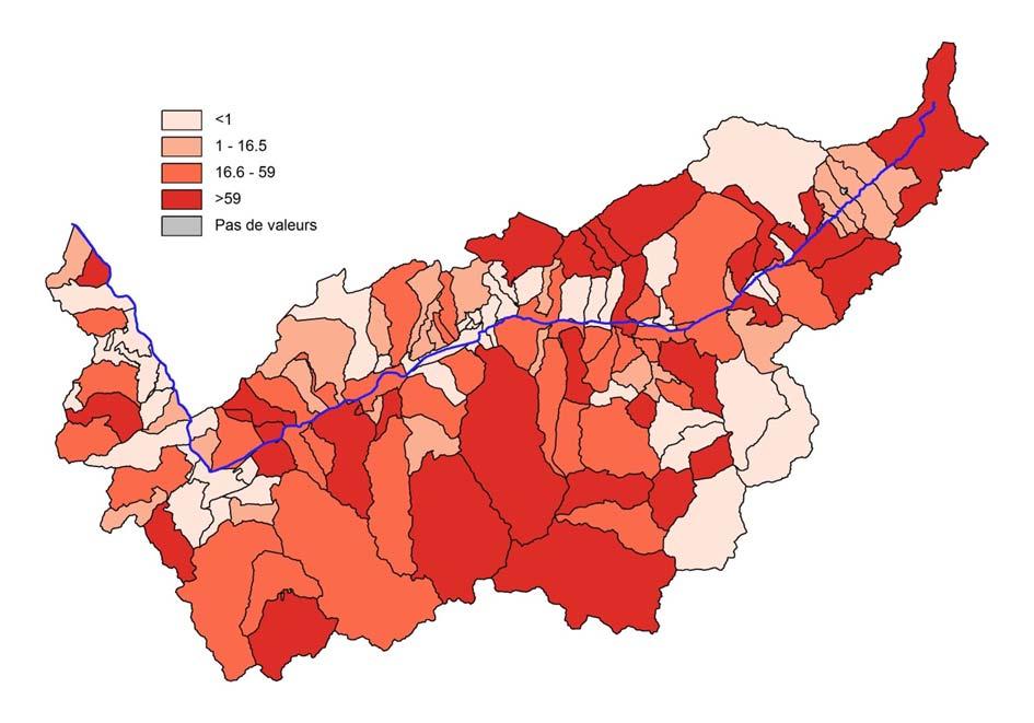 Kontext der Zweitwohnungen im Wallis Übernachtungen Parahotellerie/ Zweitwohnungen pro Gemeinde Geografische Verteilung der 100 000 Zweitwohnungen im Wallis: 66% französischspr.
